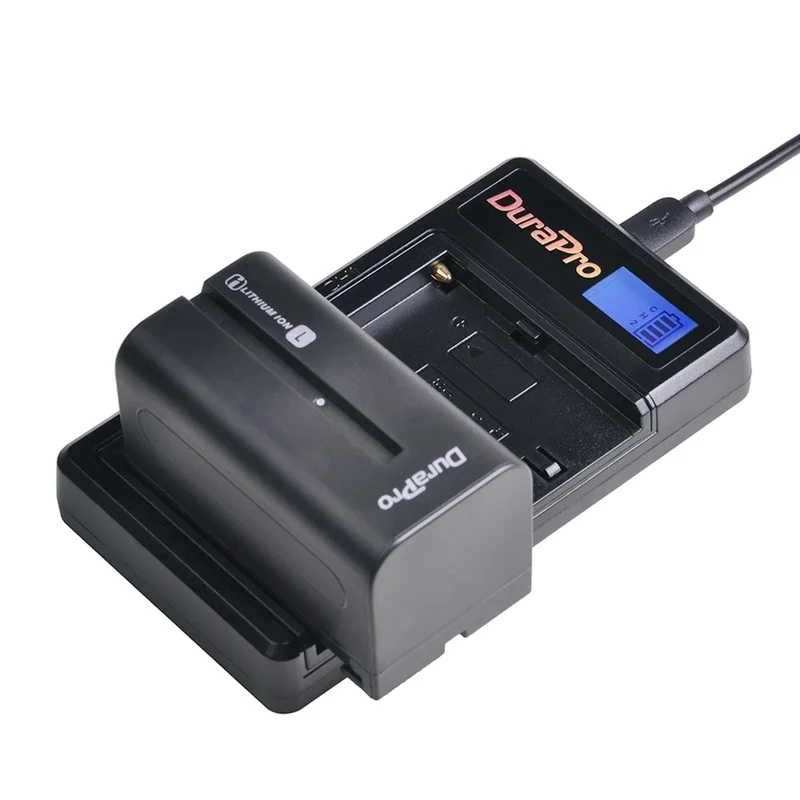 2PC 5200mAH Li-Ion Kamera Akku With LCD USB Dual Ladegerät für NP F970 f960 F550 F570 QM91D CCD-RV100 TRU47E