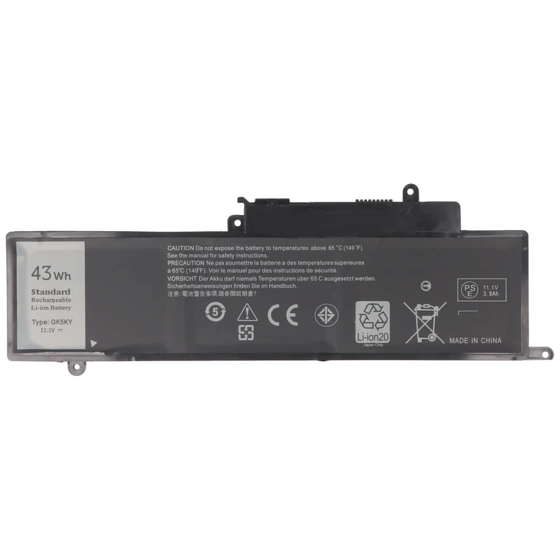 AccuCell Akku passend für Dell Inspiron 11-3147, 11-3148 Akku 04K8YH, 0WF28, 4K8YH, GK5KY, 11,1V 3200mAh 25,2x79x7mm