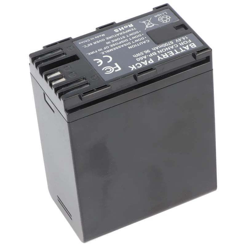 AccuCell Akku passend für Canon BP-A60, Li-ion, 14,4V, 6800mAh, 97,9Wh
