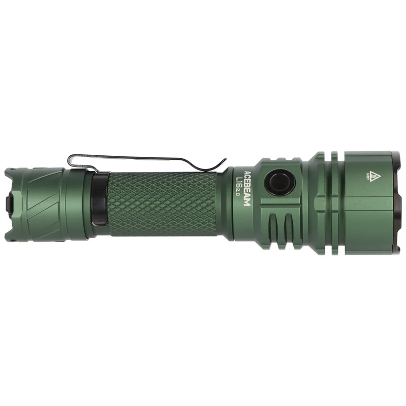 AceBeam L16 2.0 – taktische LED-Taschenlampe mit 2.100 Lumen, 670 m Reichweite (grün)