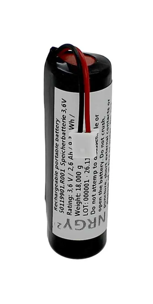 AccuCell Speicherbatterie 3,6V passend für MT312 Steuergerät für Werkzeugrevolver - 2600mAh