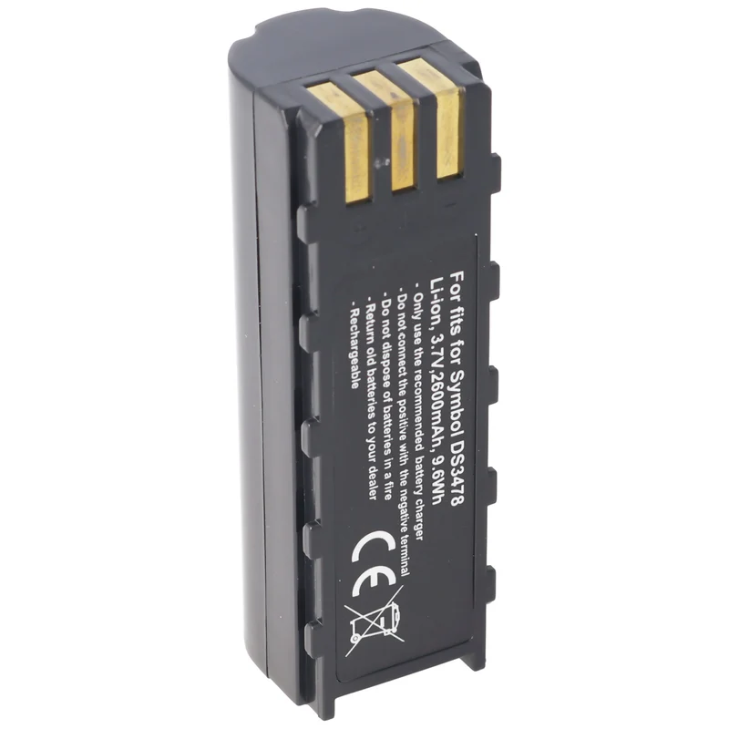 AccuCell Akku passend für Symbol DS3478, Li-Ion, 3,7V 2600mAh, 9,6Wh