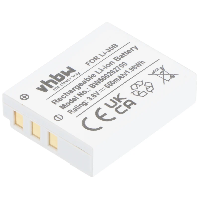AccuCell Akku passend für Olympus LI-30B, Mju mini Digital