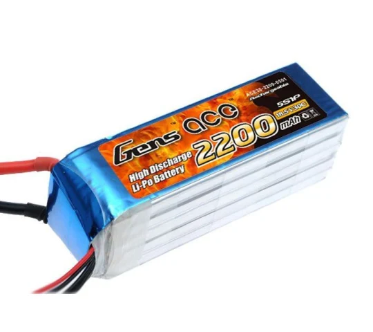 Gens Ace 2200mAh 18,5V 30C 5S1P Lipo-Akkupack