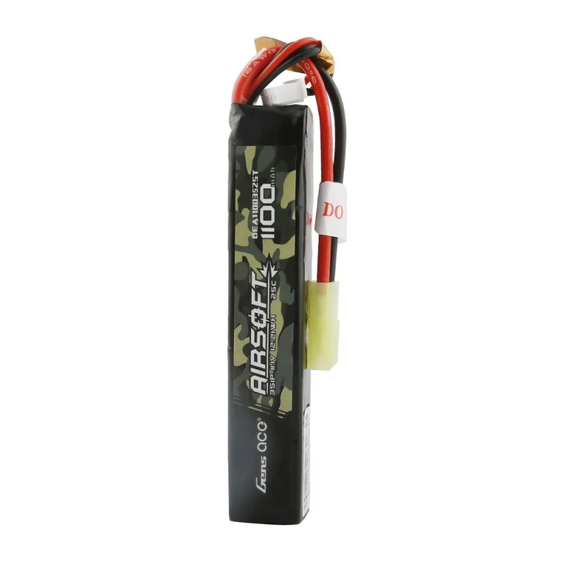 Gens Ace 25C 1100mAh 3S1P 11.1V Airsoft Lipo Akku mit Mini Tamiya Stecker
