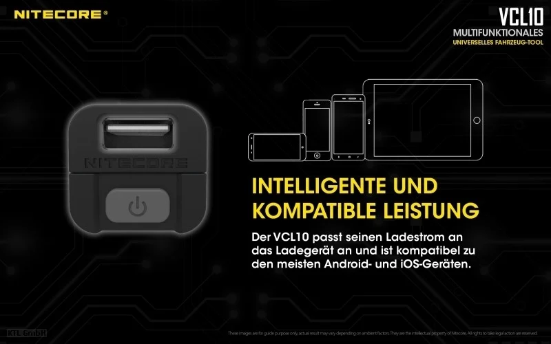 Nitecore VCL10 multifunktionales USB-Ladegerät - All in one Gadget