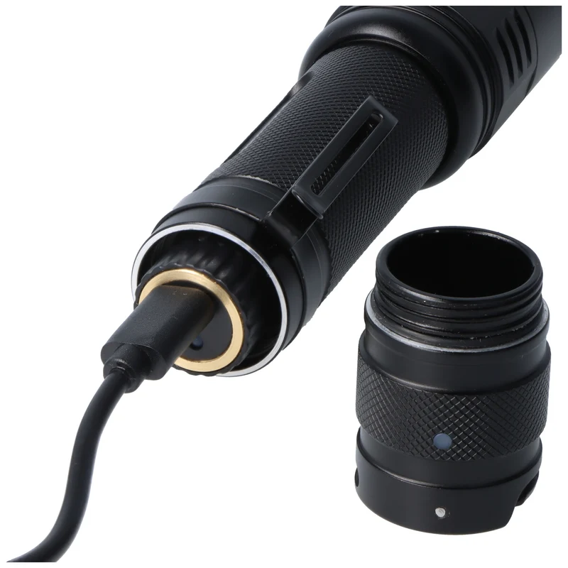 Skywoods Taktische Lampe TZL1800 – 1.800 Lumen, 18650 Akku, USB-C