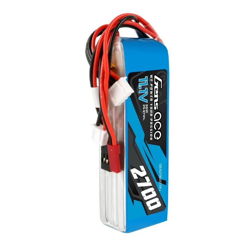 Gens Ace 2700mAh 11,1V TX 3S1P Lipo Akkupack mit Futaba/JST-XHR/JST-SYP