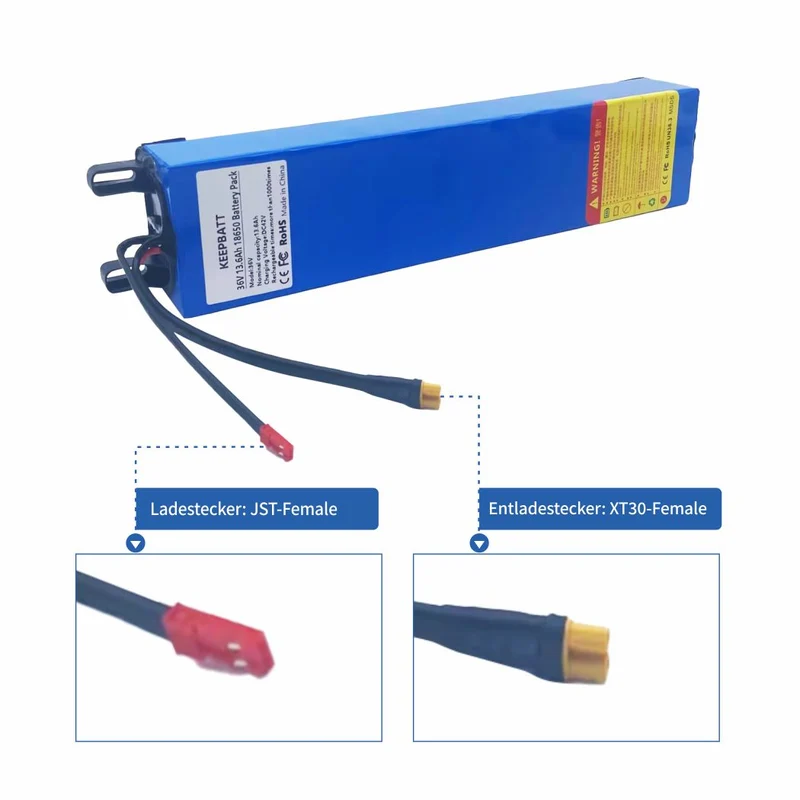 36V 13.6Ah Roller Batterie Pack Akku für Elektrische Roller Mit BMS Board XT30 Hardware Version