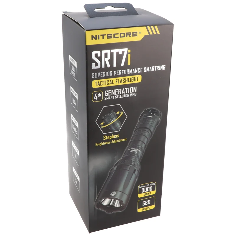 Nitecore SRT7i 3000 Lumen taktische LED Taschenlampe, 5000mAh Li-ion, bis zu 580 Meter Leuchtweite