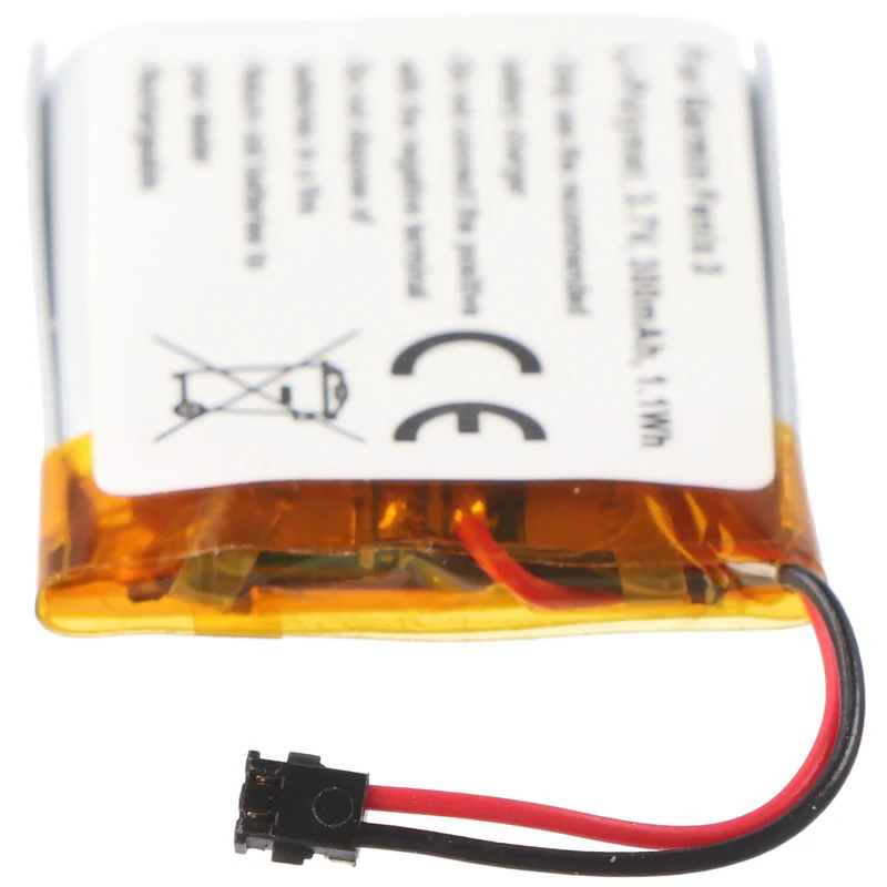 AccuCell Akku passend für Garmin Fenix 3, 361-00034-02 Li-Polymer 3,7 Volt 300mAh 1,1Wh