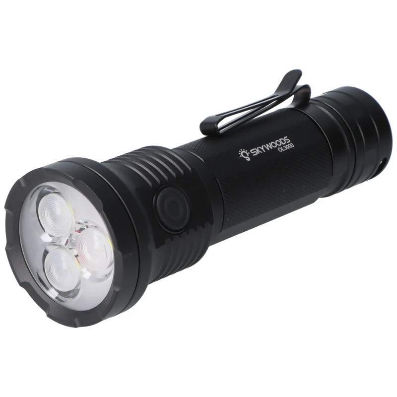 Skywoods Outdoor Lampe OL3000 – 3.000 Lumen, 21700 Akku, USB-C, Schwarz