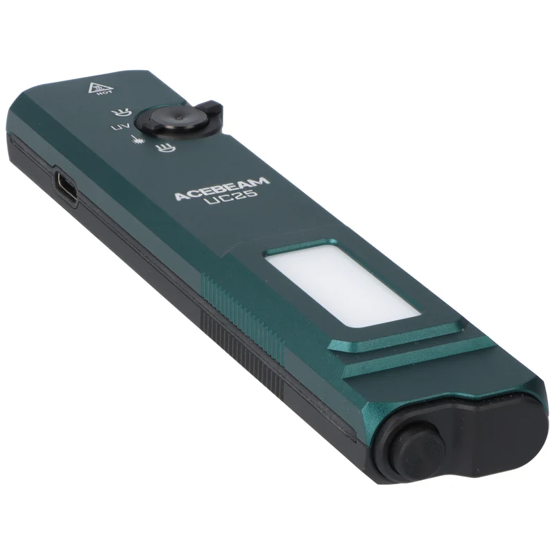 AceBeam UC25 mit 3.100 Lm Kalt.- Warmweißem / UV Licht und grünem Laser / Grün