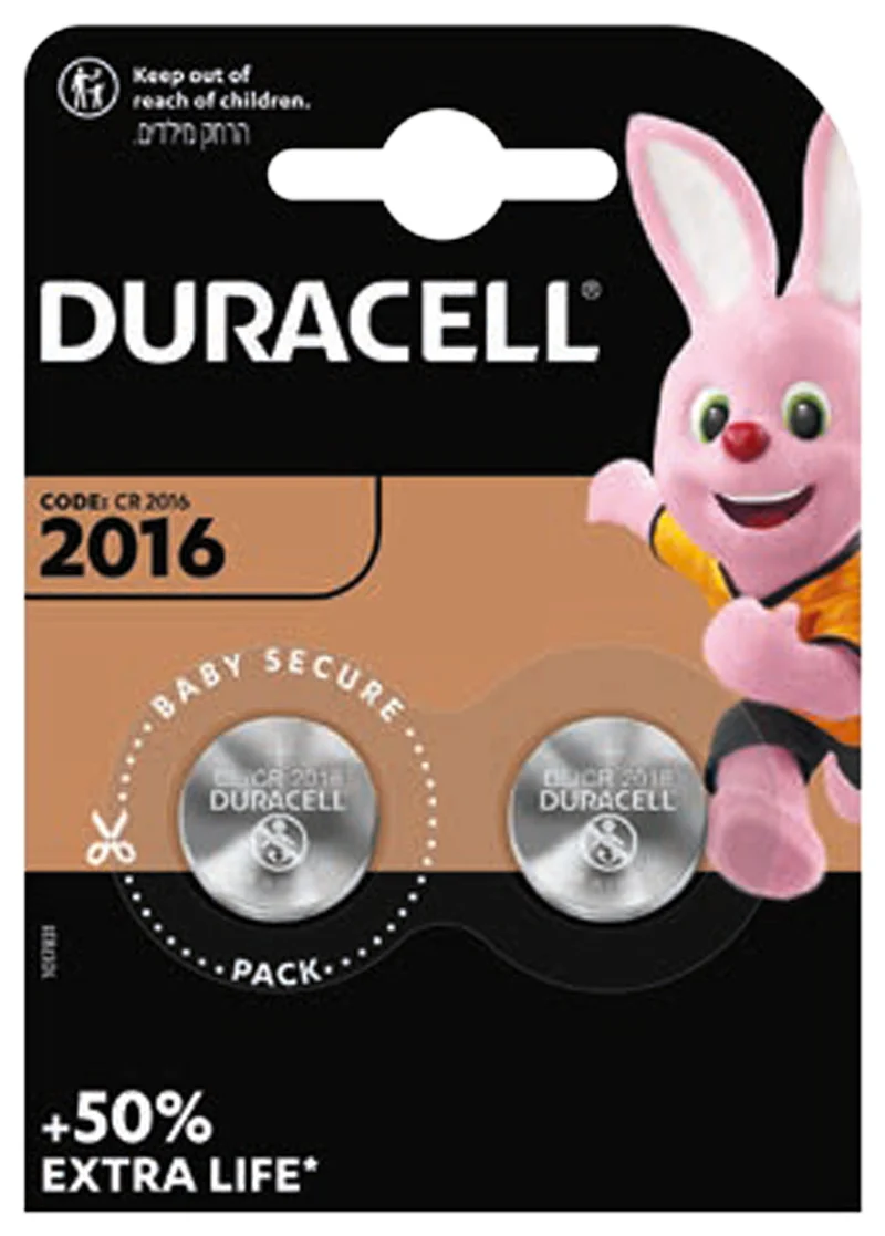 Duracell CR2016 Lithium Batterie (2 St.)