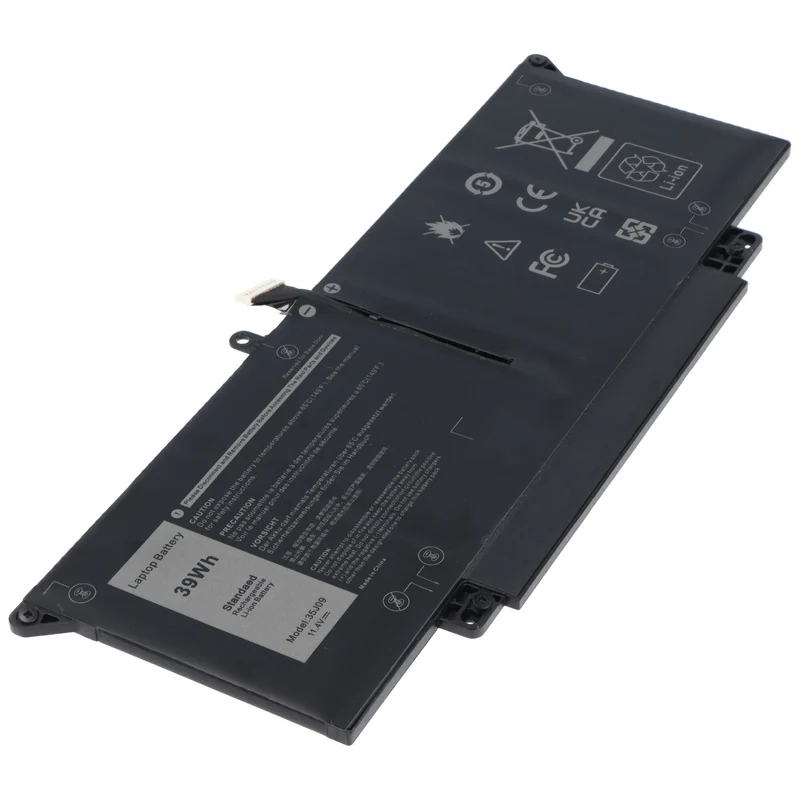 AccuCell Akku passend für Dell Latitude 7310, 7410, Li-Polymer, 11,4V, 3420mAh, 39Wh