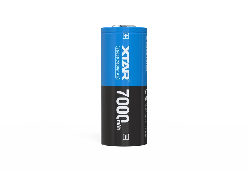 XTAR 26650 - 7000mAh, 3,6V - 3,7V Li-Ion-Akku PCB geschützt Max Power 10A