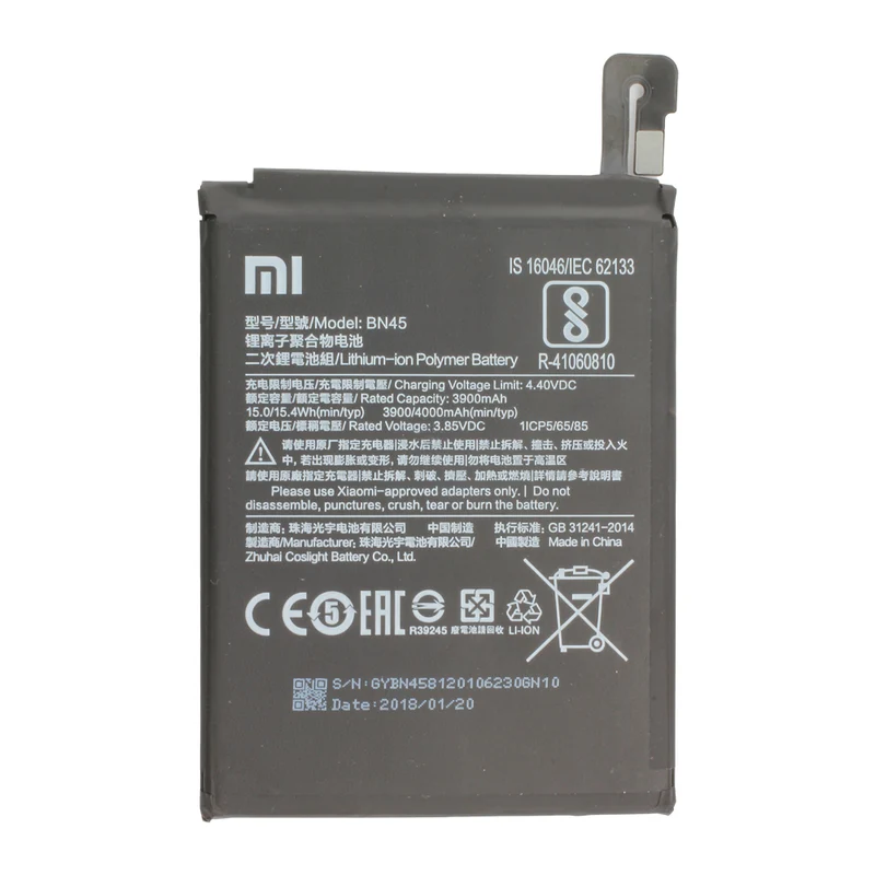 Original Xiaomi BN45 Akku – Li-Polymer Ersatzakku 3900 mAh