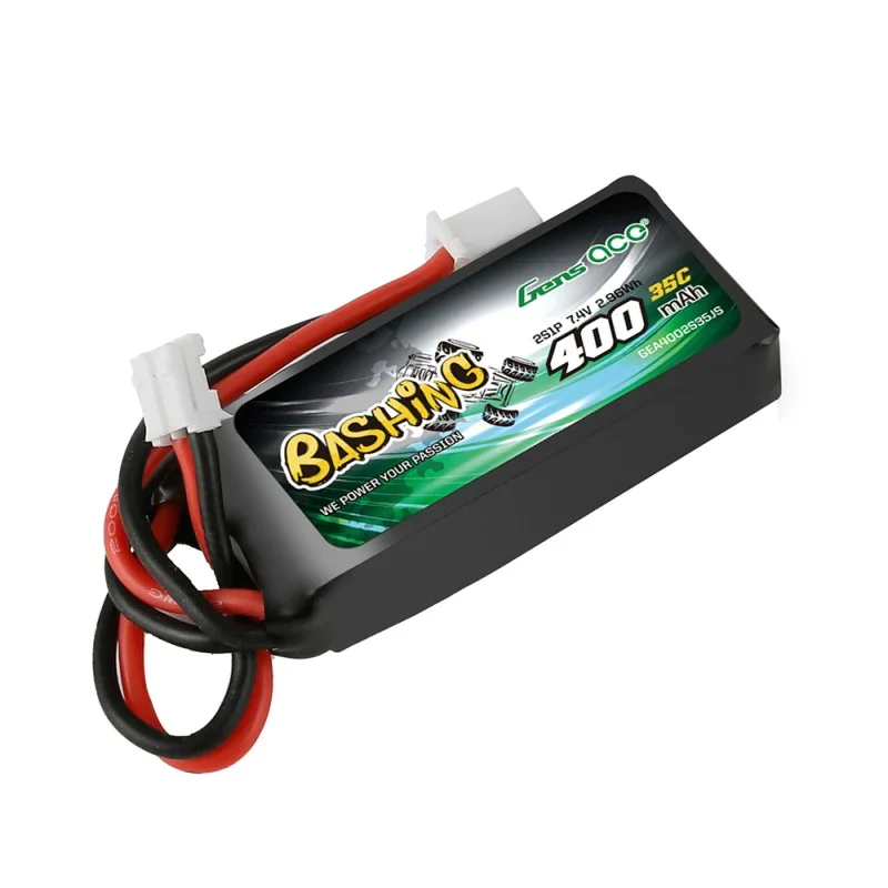 Gens Ace 400mAh 7,4V 2S1P 35C Lipo-Akkupack JST-PHR Plug
