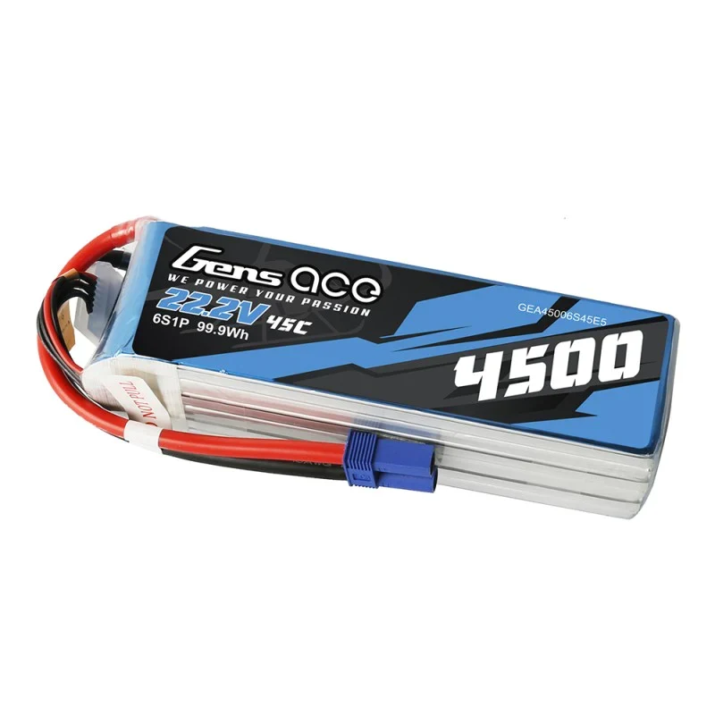 Gens Ace 4500mAh 22,2 V 45 C 6S1P Lipo-Akku für Goblin 500