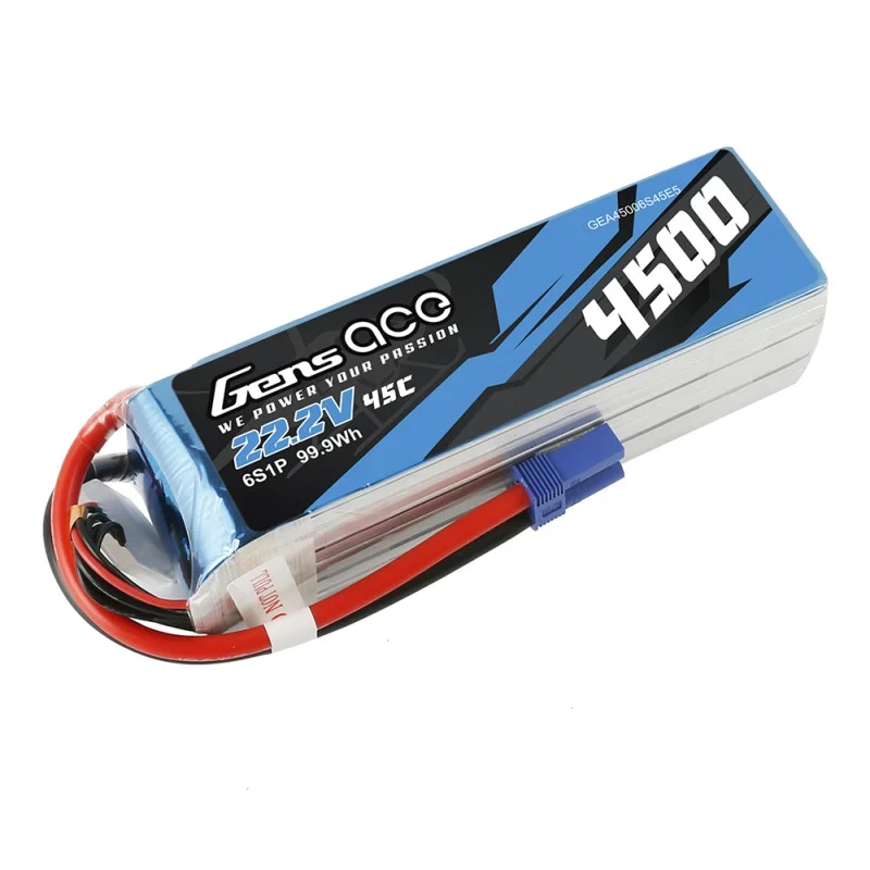 Gens Ace 4500mAh 22,2 V 45 C 6S1P Lipo-Akku für Goblin 500