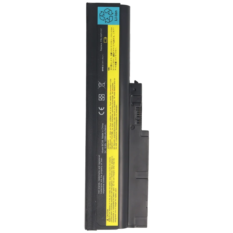 AccuCell Akku passend für IBM/Lenovo ThinkPad R60, T60, Li-Ion, 10,8V-11,1V, 5200mAh, 56,2Wh, black