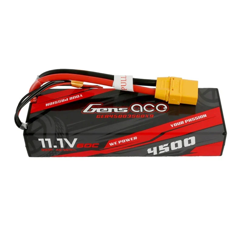 Gens Ace 4500mAh 3S1P 11.1V 60C HardCase RC Auto Lipo Batterie #24