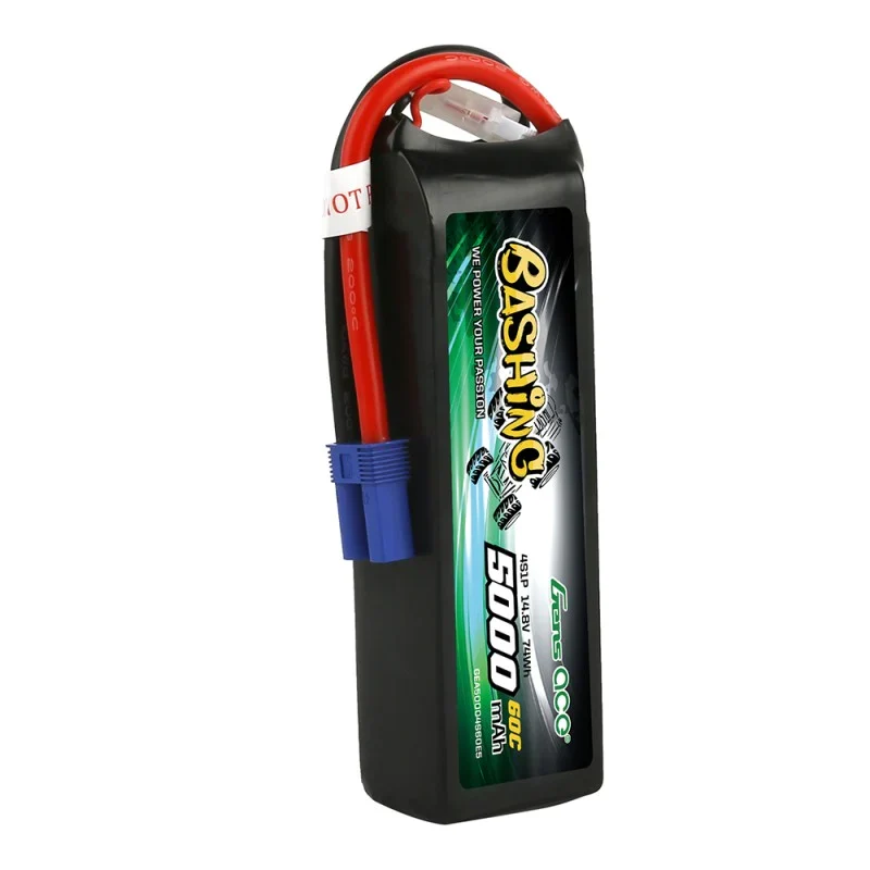 Gens Ace 5000 mAh 14,8 V 4S1P 60C Lipo-Akkupack mit EC5 Plug-Bashing-Serie