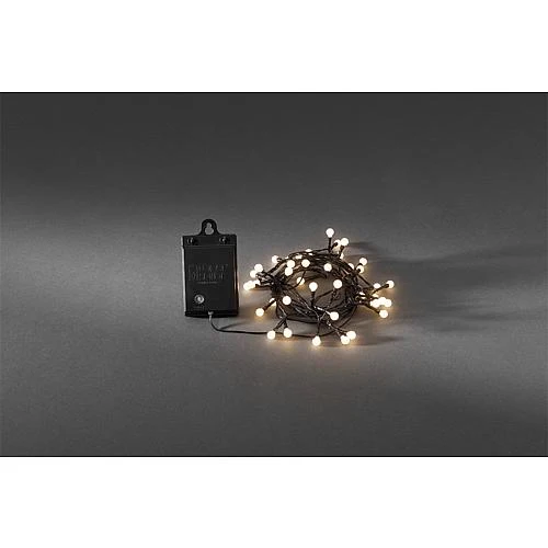 Konstsmide LED-Globelichterkette außen 40flg.warmw. batteriebetrieben 3740-100