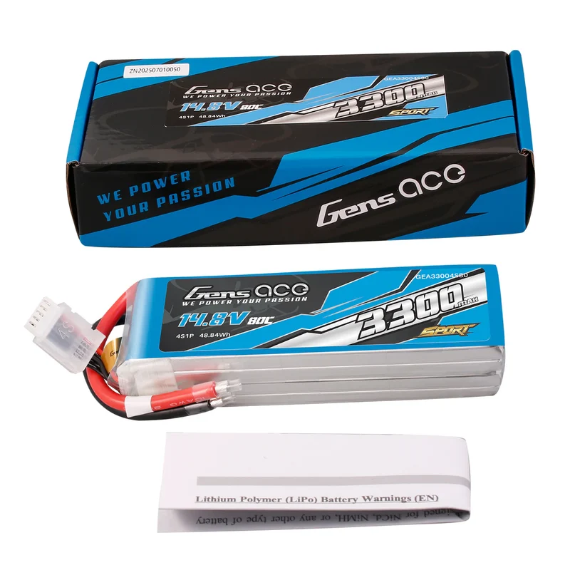 Gens Ace 3300mAh 4S 14,8V 80C Lipo-Akkupack (F5B)