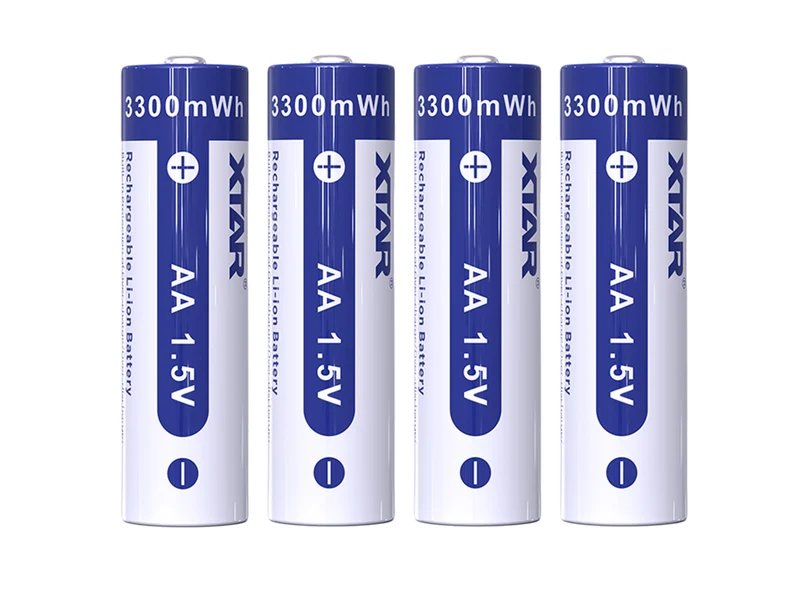 Xtar BC4 – Ladegerät + 4x AA (Mignon) LR6 1,5V Li-Ion Akkus