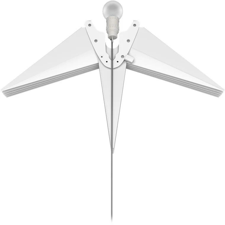 Goobay LED-Weihnachtsstern 3D, Ø 56 cm, mit Netzkabel, ein echter Blickfang für Fenster & Wohnräume