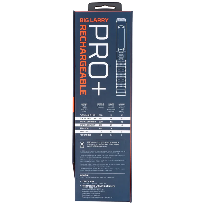 NEBO Big Larry Pro+ LED-Taschenlampe / Arbeitslampe