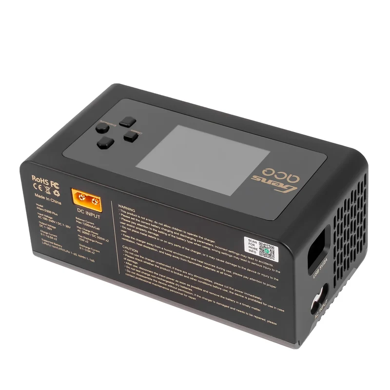 Gens Ace iMars D300 Plus Smart Charger | Zweikanalig | G-tech | EB Schwarz