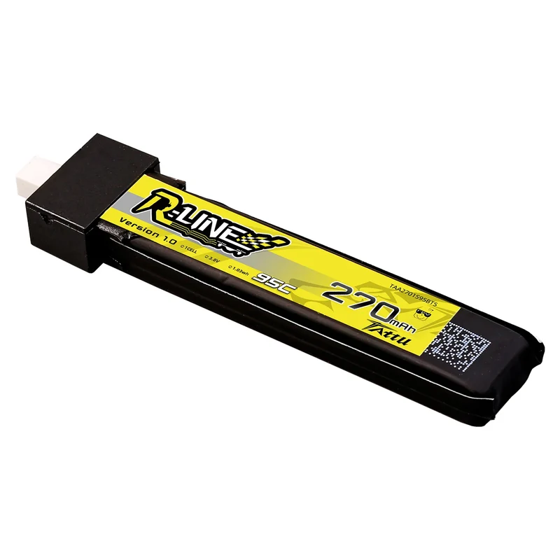 Tattu 270mAh 1S 95C 3,8V HV LiPo-Akku mit BT2.0-Stecker ( 5 St. )