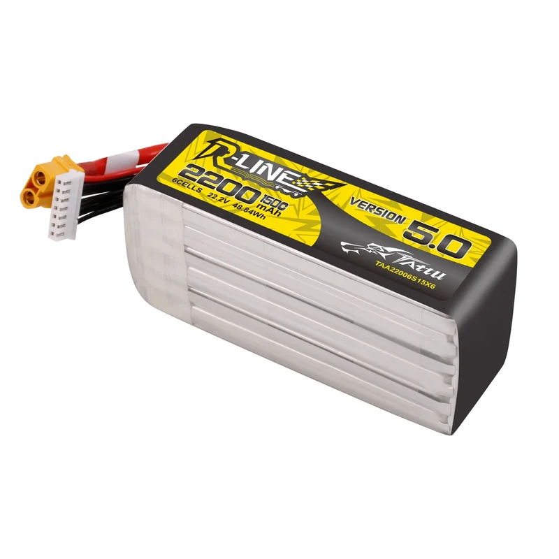 Tattu R-Line Version 5.0 22,2V 2200mAh 6S 150C LiPo-Akku mit XT60U-F-Stecker