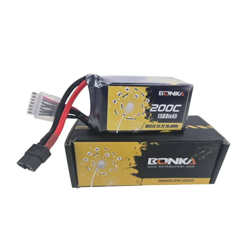 Bonka Lipo Akku 1580mAh 22,2V 200C/400C FPV XT60