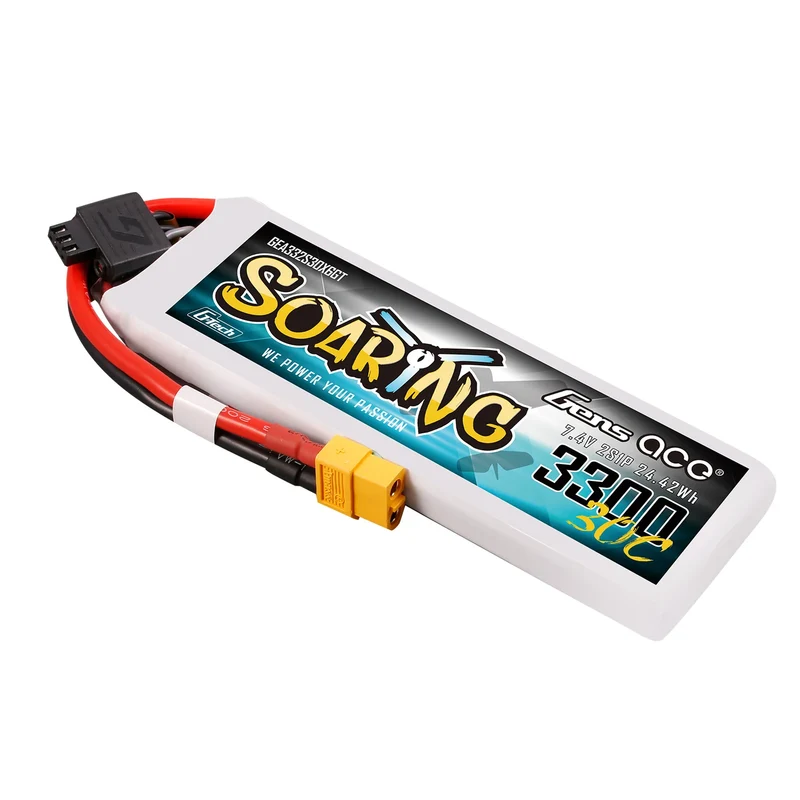 Gens Ace Soaring 3300mAh 2S 30C 7,4V G-Tech Lipo-Akku mit XT60-Stecker