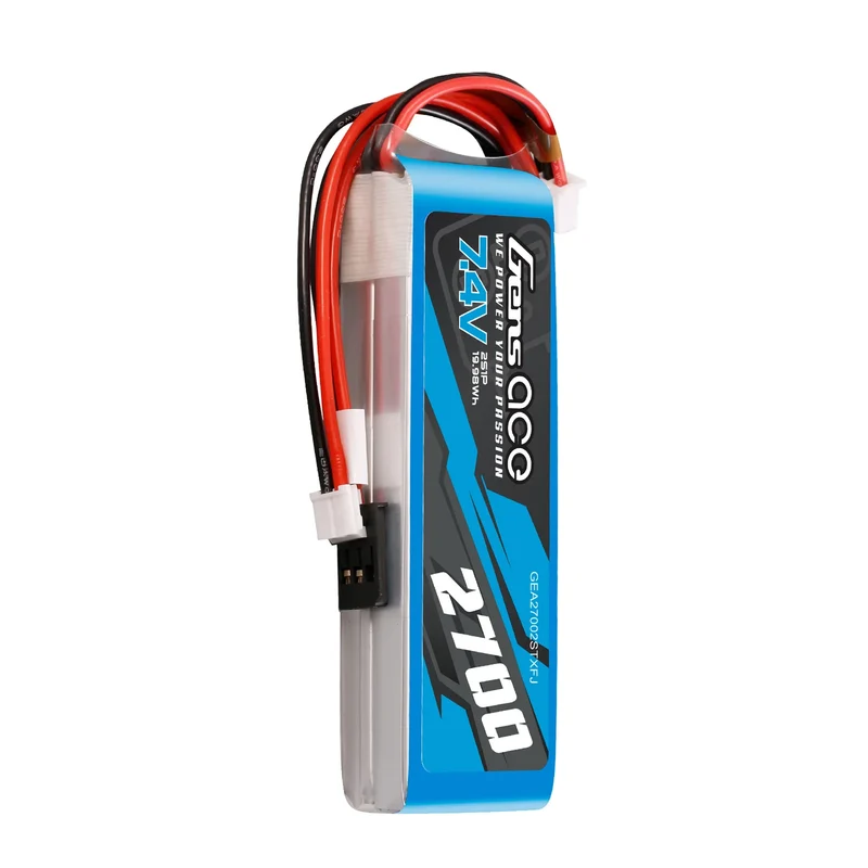 Gens Ace 2700mAh 7,4V 2S LiPo-Akku mit Futaba+JST-EHR-Stecker