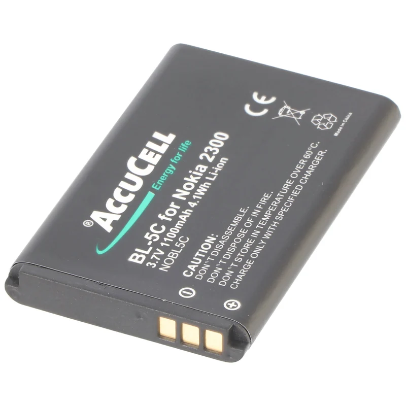AccuCell Akku passend für Schnurlostelefon AVM Fritz!Fon C6 A051 Telekom A051 Li-Ion 3,7V 1100mAh