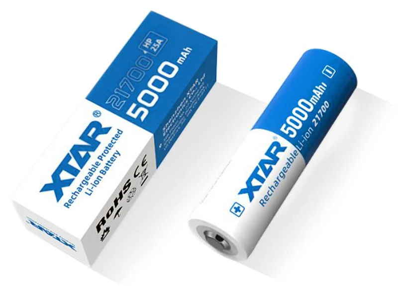 XTAR, 21700-HP Li-Ion Akku, 3,6V-3,7V, 5000mAh, mit PCB/BMS Schutzschaltung, geschützt, leistungsstark & wiederaufladbar!