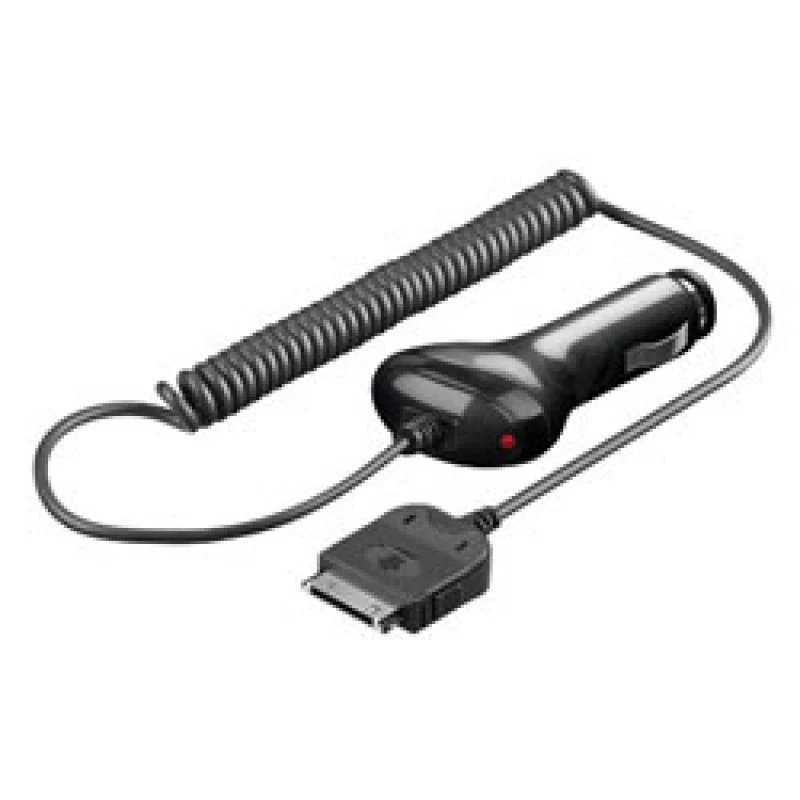 AccuCell KFZ-Ladekabel 12V/24V passend für Apple iPad schwarz