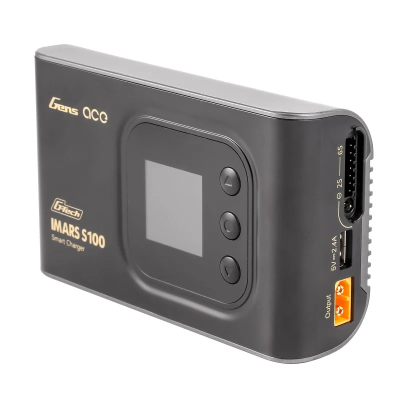 Gens Ace iMars S100 G-Tech AC Balance RC-Akkuladegerät, Schwarz (UK)