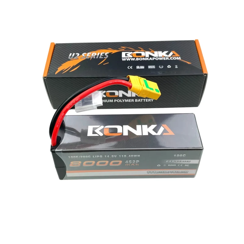 Bonka 4S 8000mAh 14,8V 100C XT90 Antiblitz Lipo Akku