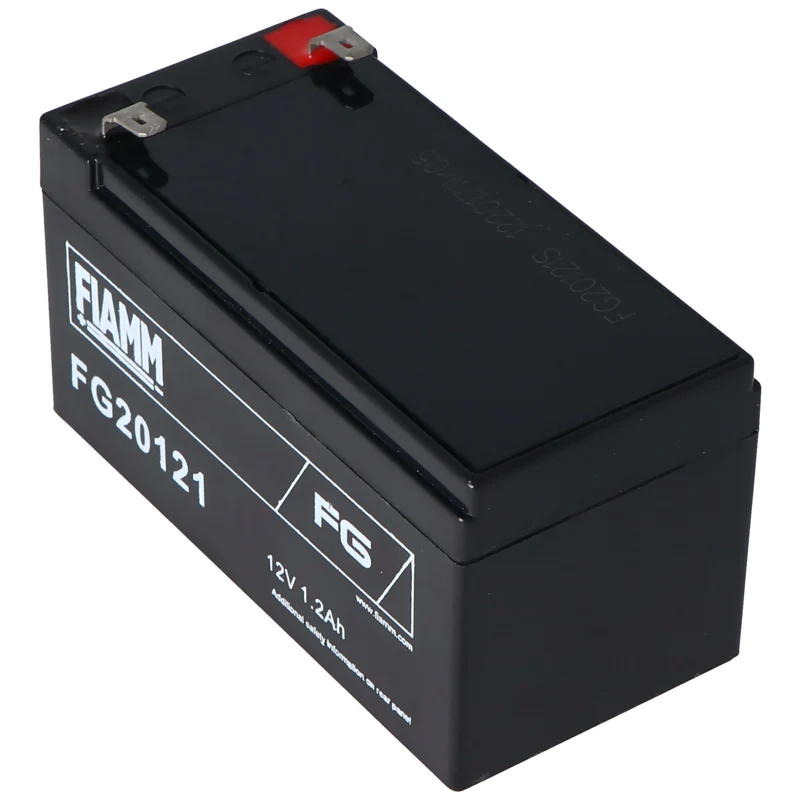 Fiamm FG20121 Akku 1200mAh Blei Akku 12 Volt mit 1200mAh, 2mal 4,8mm Steckkontakte