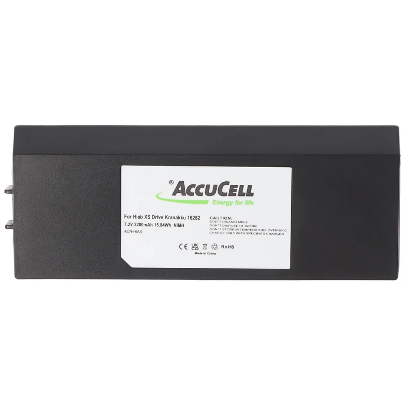 AccuCell Akku passend für den Hiab XS Drive Kranakku 16262, 3786692, 2000mAh