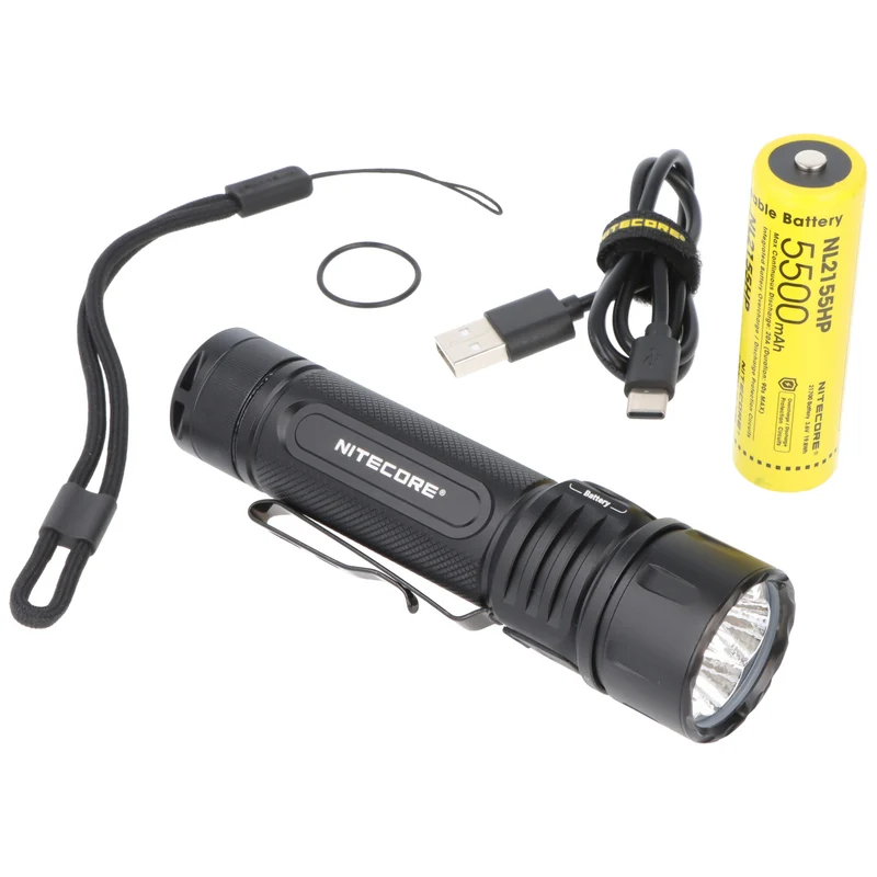 Nitecore EX7 Hochleistungs-Taschenlampe mit variablem Strahlmuster, 6000 Lumen, Ein-Knopf-Bedienung
