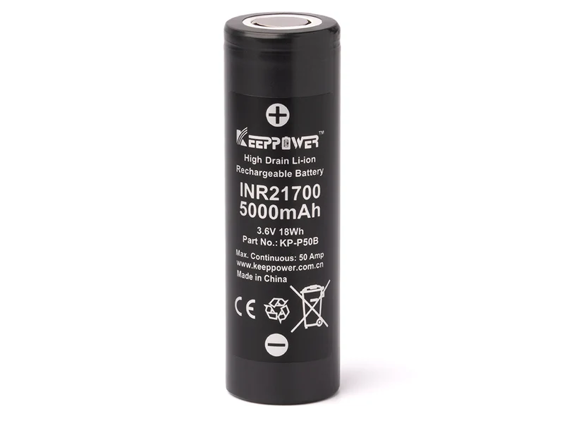 Keeppower / Molicel KP-P50B, 5000mAh* 60A** 3,6-3,7V Li-Ionen-Akku (INR21700-P50B)