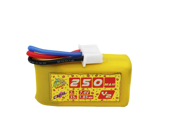 CNHL Pizza Series V2.0 250 mAh 7,4 V 2S 35 C Lipo-Akku mit JST (3 St.)