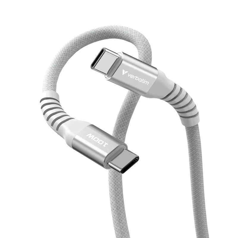 Verbatim Ladekabel, USB-C/USB-C, 1.2m Sync&Charge, 100W, 480MBit/s, Magnetic, Retail