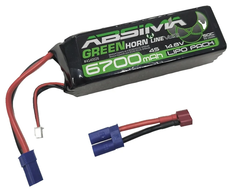Absima Greenhorn Vol.2 LiPo 4S 14,8V-50C 6700 SC (EC5/T-Plug)